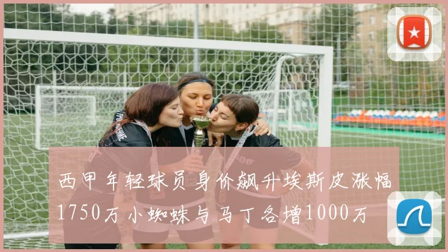 西甲年轻球员身价飙升埃斯皮涨幅1750万小蜘蛛与马丁各增1000万